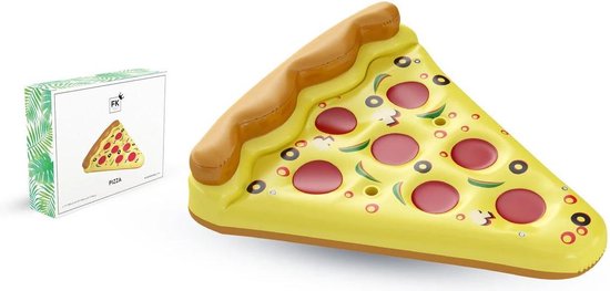 Opblaasbare Pizza Luchtbed voor zwembad - Pizza Bed - 180cm 150cm | bol.com