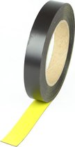 Magneetband op rol - Geel - 10 m x 20 mm