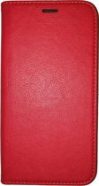 Iphone XR Luxe leder boek cover hoesje rood met extra vakjes voor pasjes  met 2x gratis Tempered glass Screenprotector
