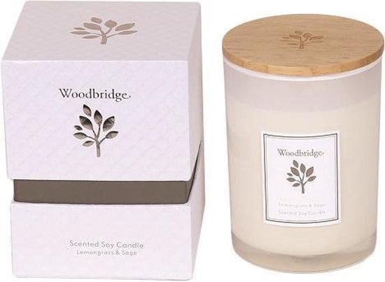 Woodbridge - Lemongrass & Sage - Small Candle - 55 branduren