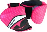 Punch Round No-Fear Dames Bokshandschoenen Zwart Roze 12 OZ Bokshandschoenen