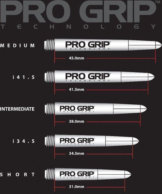 Target Pro Grip Dartshafts - Paars - Medium - (1 Set) van Target — afbeelding 3
