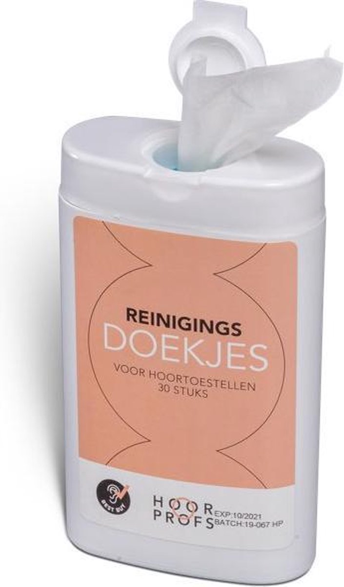 Goedkoopste Hoorprofs Reinigingsdoekjes in dispenser 30 stuks