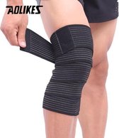 Knie banden - Knee wraps - Knie wraps - Power lifting - bandage - Zwart