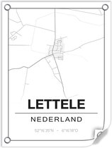 Tuinposter LETTELE (Nederland) - 60x80cm