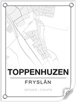 Tuinposter TOPPENHUZEN (Fryslân) - 60x80cm