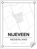 Tuinposter NIJEVEEN (Nederland) - 60x80cm