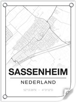 Tuinposter SASSENHEIM (Nederland) - 60x80cm