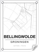 Tuinposter BELLINGWOLDE (Groningen) - 60x80cm