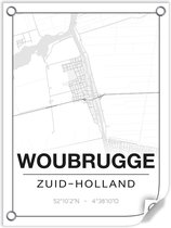 Tuinposter WOUBRUGGE (Zuid-Holland) - 60x80cm