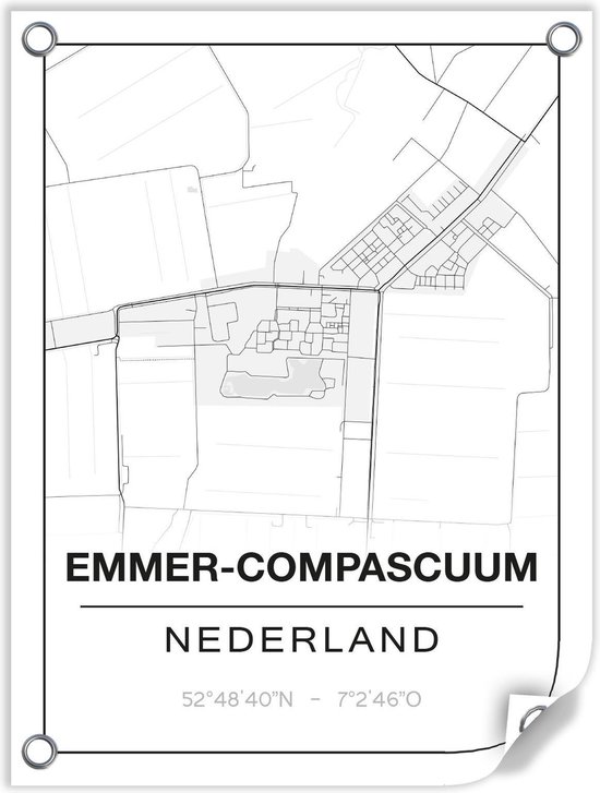 Tuinposter EMMER-COMPASCUUM (Nederland) - 60x80cm