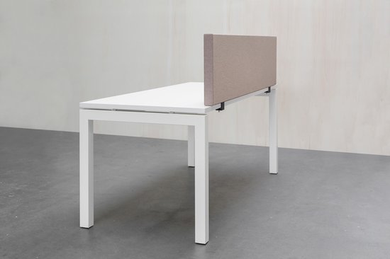 SPACIO akoestische opzetwand 160x40 cm - Klemvoet - Lichtgrijs