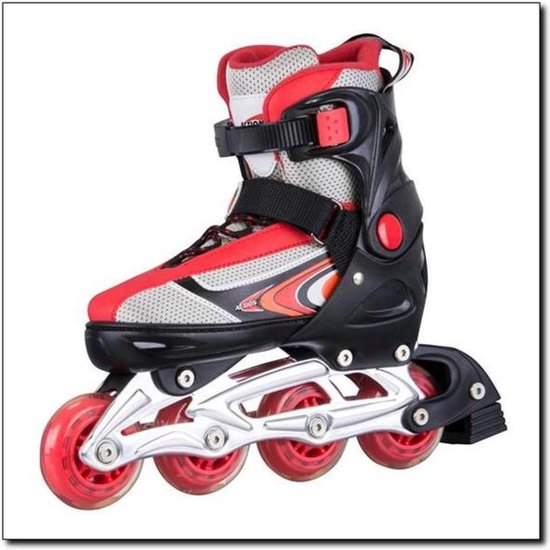 Action Skeelers / inline-skates voor kinderen, rood-zwart MAAT S | bol.com