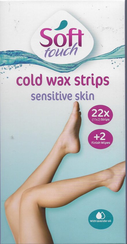 Cold Wax Strips sensitive skin 22x strips