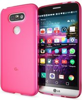 LG G5 SE smartphone hoesje tpu siliconen case roze transparant