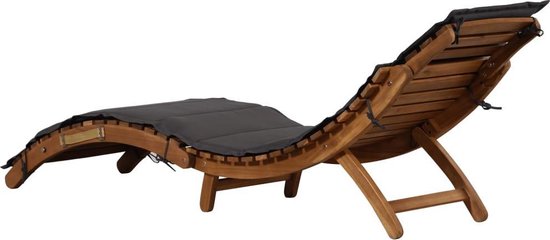 Rechtzetten Warmte prototype CASAXL Luxe Ligstoel - Lounge Stoel - Tuinstoel - Lig Bed - Donker Grijs -  Massief... | bol.com