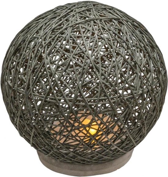 Lampe de table Sphère Béton Noir
