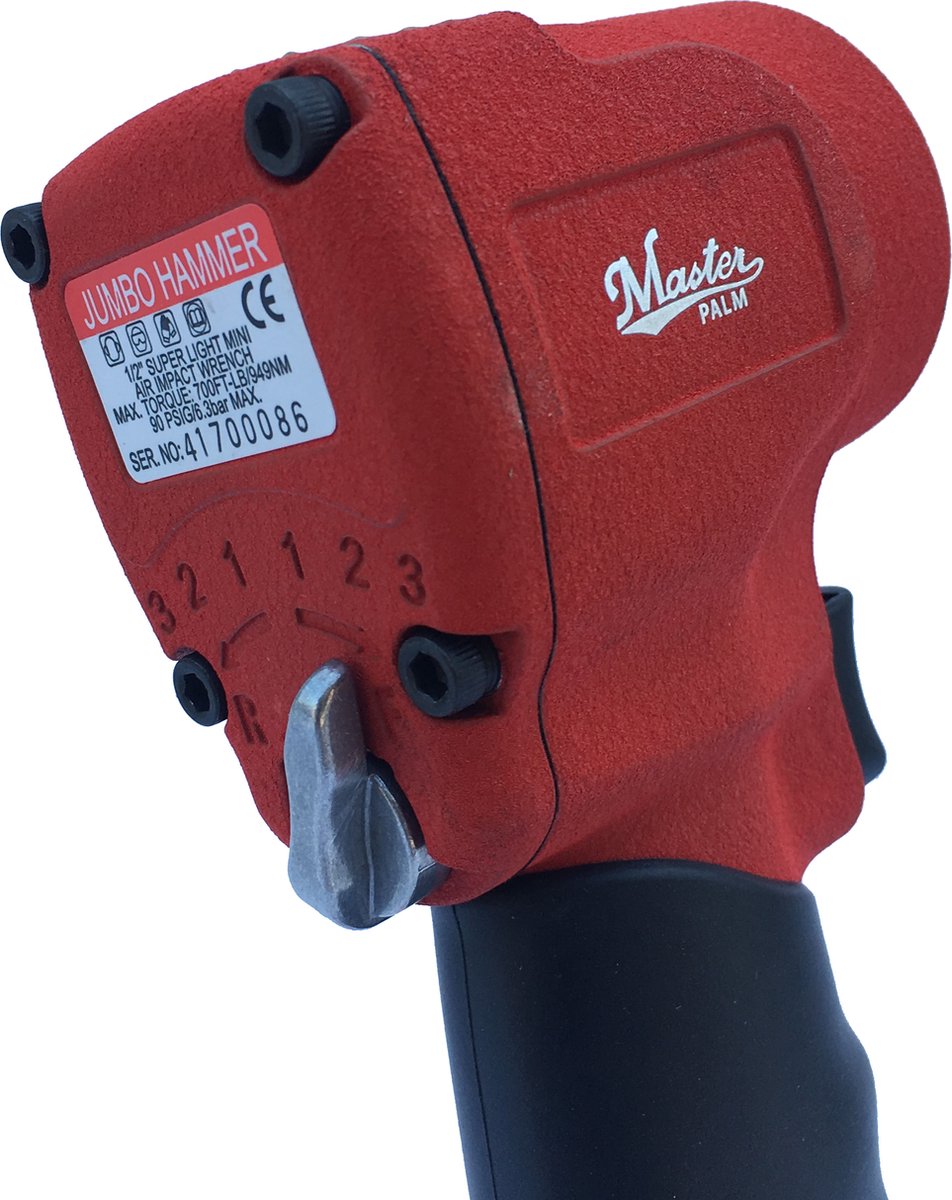 Zéér Korte 1/2" Slagmoersleutel met 950 NM Pneumatisch, Compact!