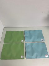 Placemats van kunstleder in 2 kleuren - set van 4 stuks