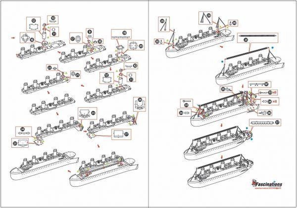 Metal Earth Modelbouw 3D Titanic - Metaal — afbeelding 11