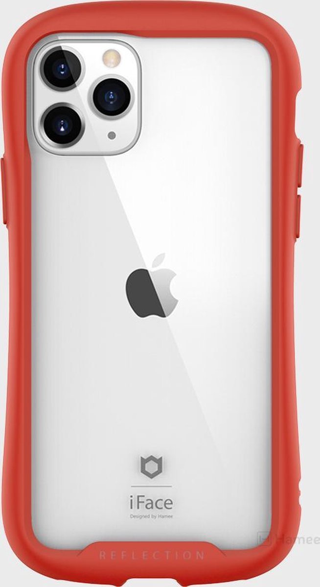 Hardcover met rubberen stootrand voor extra bescherming voor iPhone 11 Pro - rood - iFace
