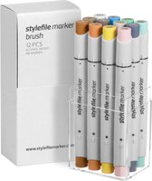 Stylefile Twin Marker Brush 12er Set multi 14