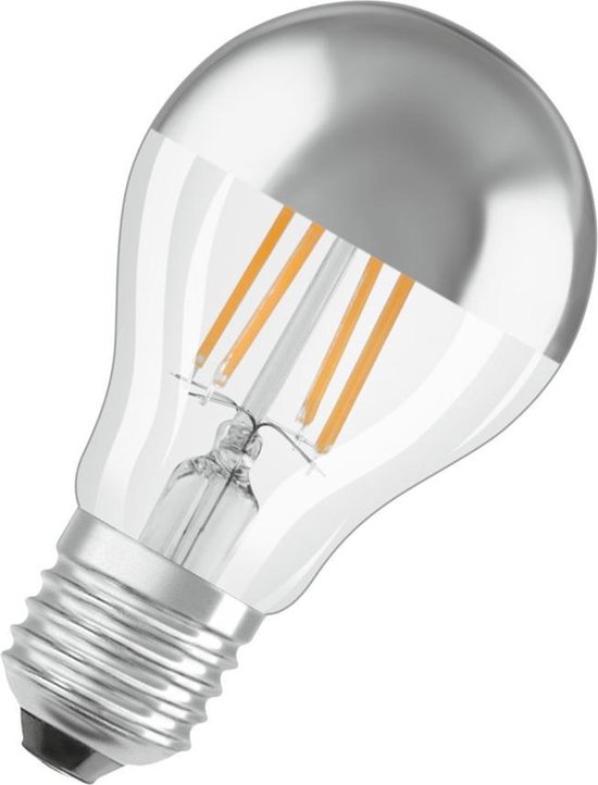 bol.com | Osram led kopspiegellamp zilver E27 7W 2700K dimbaar