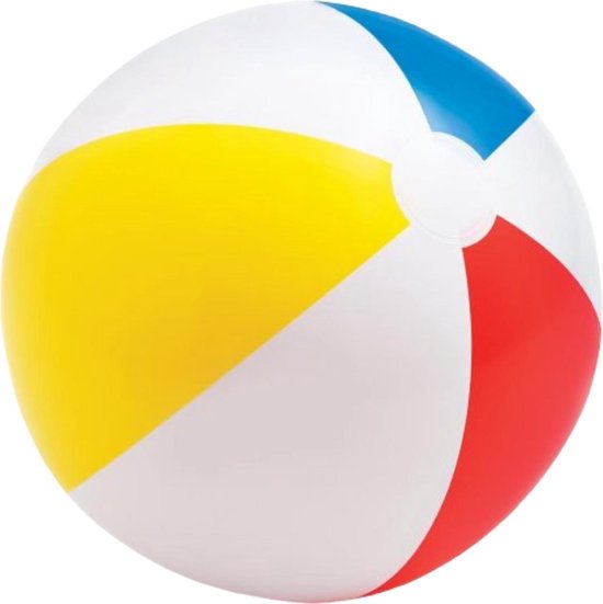 Ballon De Plage Gonflable – Multicolore – 33 Cm – Jeux Piscine Et Sport