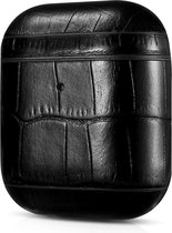 Mossmedia AirPods Hoesje / Case - Leder - Zwart