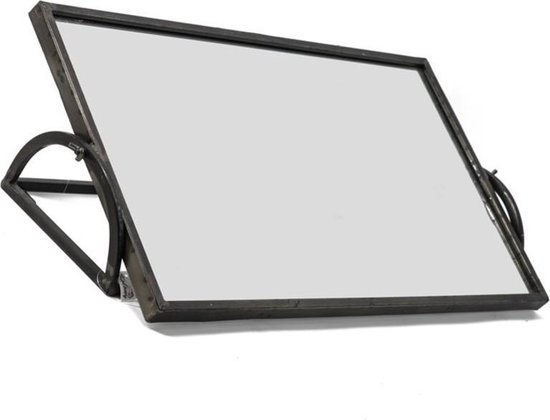Industriële spiegel - Wandspiegel - Spiegel metaal - 65 cm breed | bol.com