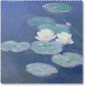 Brillendoekje, 15 x 15 cm, Waterlelies in avondlicht, Monet