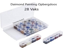Femmies Deals Diamond Painting Opbergbox - 28 Vaks - Kralen - Opbergdoos - 069