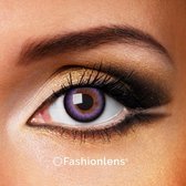 Kleurlenzen - Purple Waves - jaarlenzen met lenshouder - paarse contactlenzen Fashionlens®