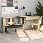 Computer bureau (Incl LW Led Klok) - Computerbureau - Werktafel - Schrijftafel - Tekentafel