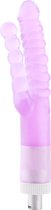 Dubbele geribbelde 3XLR dildo voor voor Auxfun Basic Seksmachine