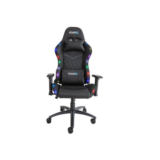 Fourze Lightning Gaming Stoel Gamestoel RGB Zwart Kopen 57 OFF