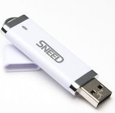 Sneed 128GB USB Stick - Mat Wit - Aluminium NU USB 3.0!