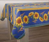 Tafelkleed anti-vlek Tournesol bleu 300 x 150 cm Tafellaken - Decoratieve Tafel Accessoires - Woonkamer Decoratie - Bonne et Plus®