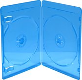 MediaRange BOX39-2-50 CD-doosje Blu-Ray-doos 2 schijven Blauw, Transparant