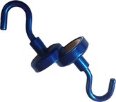 AWEMOZ® Magnetische Ophanghaakjes Zelfklevend - 2 stuks - Ophanghaken - 15 KG Trekkracht - Blauw