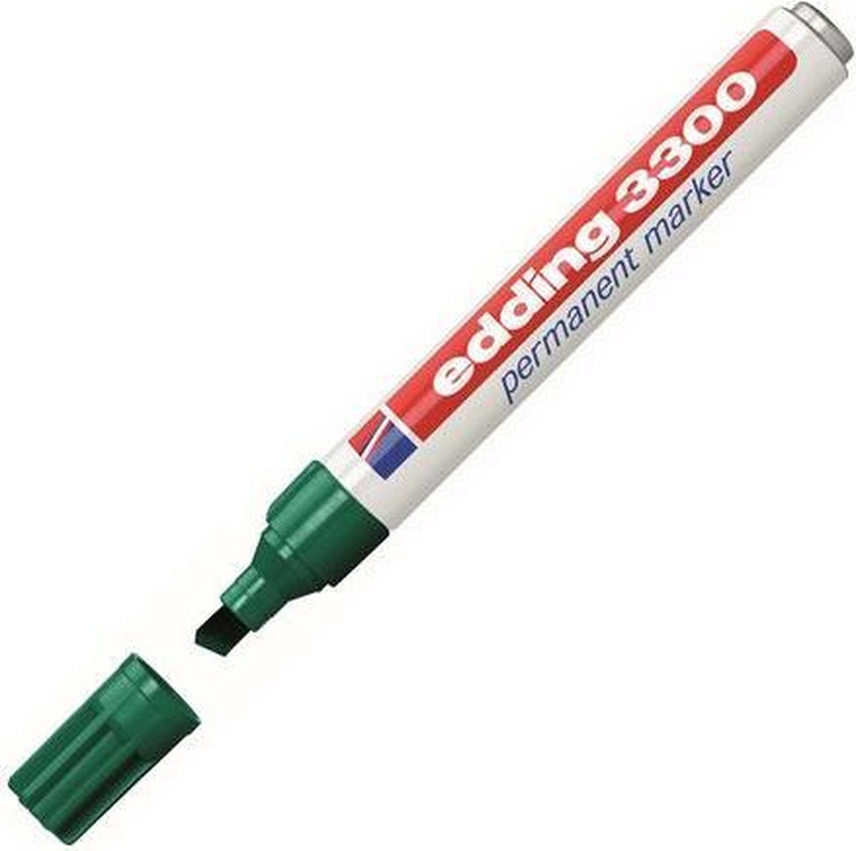 Viltstift edding 3300 schuin 1-5mm groen | Omdoos a 10 stuk | 10 stuks