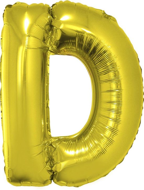 Grand ballon aluminium lettre D or | bol.com