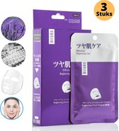 MITOMO Pearl Gezichtsmasker - Face Mask Beauty - Valentijn Cadeautje voor Haar - Masker Gezichtsverzorging - Skincare Rituals - Huidverzorging Vrouwen - 3 Stuks