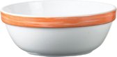 Brush Oranje - Kommetje - D12 cm - Glas - (Set van 6)