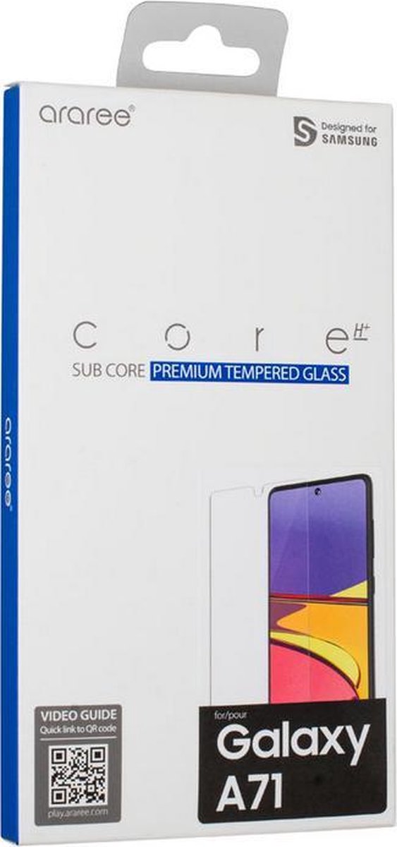 Tempered Glass voor Samsung Galaxy A71 - transparant