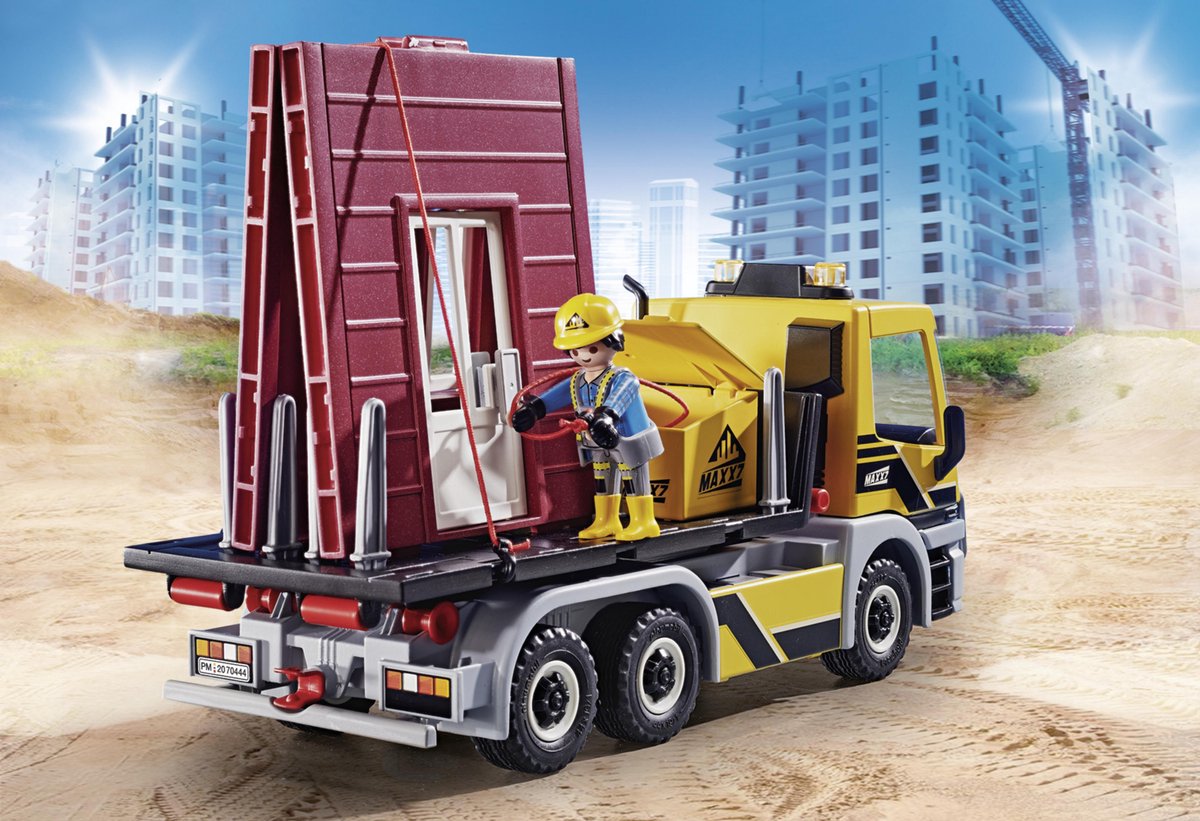 PLAYMOBIL City Action Vrachtwagen met wissellaadbak - 70444 — afbeelding 3