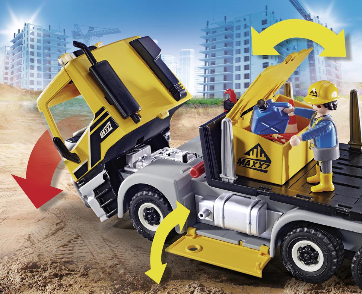PLAYMOBIL City Action Vrachtwagen met wissellaadbak - 70444 — afbeelding 16