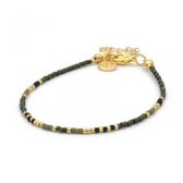 Mint15 Armband 'Delicate Bracelet - Army Green' - Goud