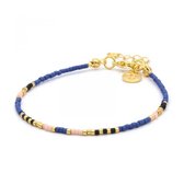 Mint15 Armband 'Delicate Bracelet - Royal Blue' - Goud
