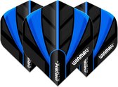 Winmau Prism Alpha dart flight Zwart & Blauw